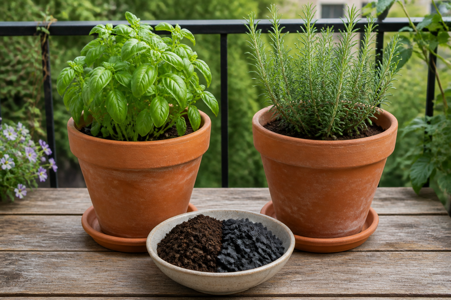 Biochar in Balcony Pots: Start Small and Observe Closely