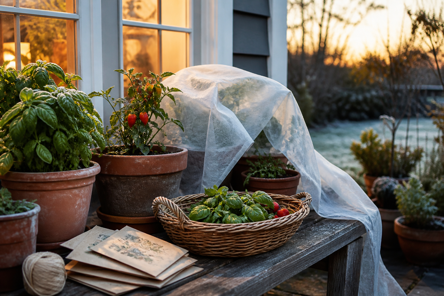 A First-Frost Checklist for Containers, Seeds, and Tender Herbs