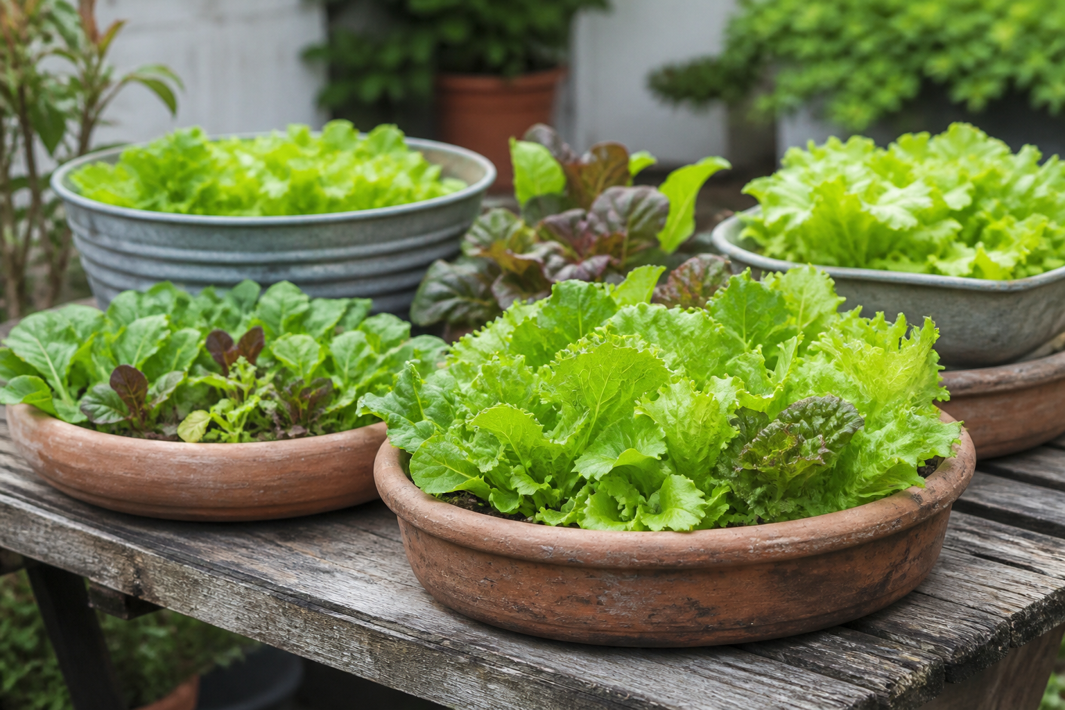 Growing Greens in Shallow Containers Without Constant Setbacks