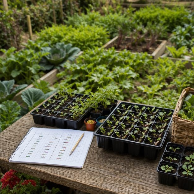 A Practical Succession Sowing Chart for Tiny Edible Gardens